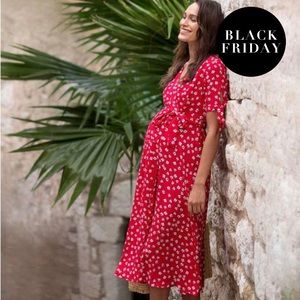 Seraphine Maternity Wrap Dress
